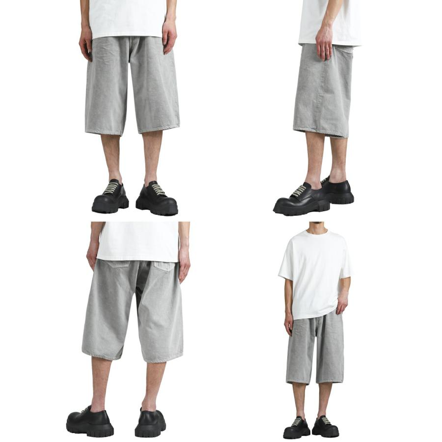 GOLD / ゴールド ： RECYCLED SUVIN COTTON YARN 11.5oz DENIM 5POCKET WIDE SHORTS VINTAGE WASHED / 全3色 ： 26A-GL52633Hの画像