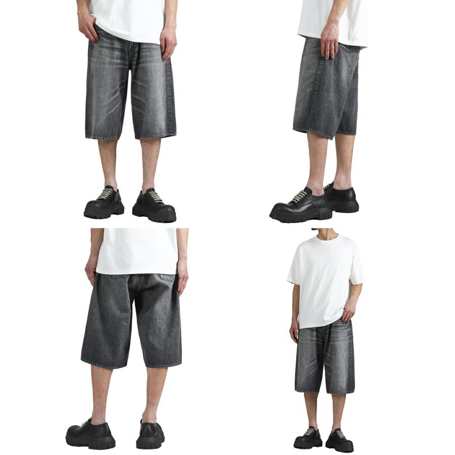 GOLD / ゴールド ： RECYCLED SUVIN COTTON YARN 11.5oz DENIM 5POCKET WIDE SHORTS VINTAGE WASHED / 全3色 ： 26A-GL52633Hの画像