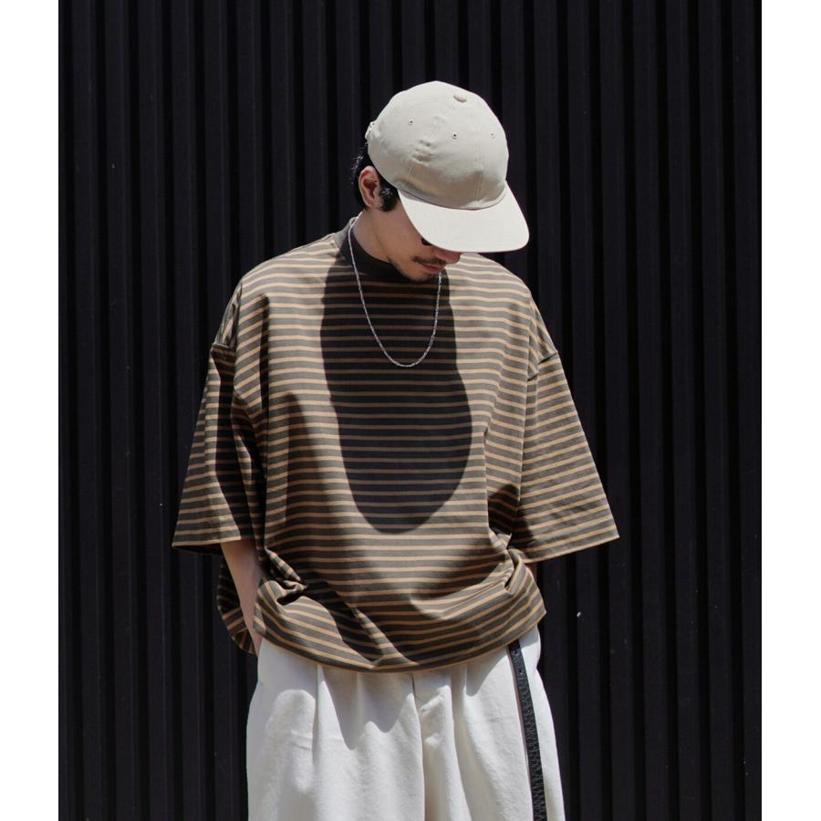 is-ness 【15%OFF】is-ness / イズネス ： BALLOON STRIPES T