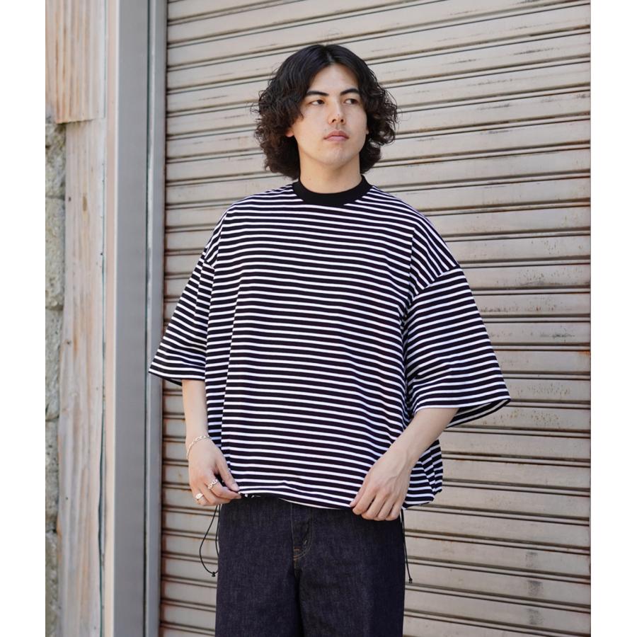 is-ness / イズネス ： BALLOON STRIPES T SHIRT 全3色 31SSSH05