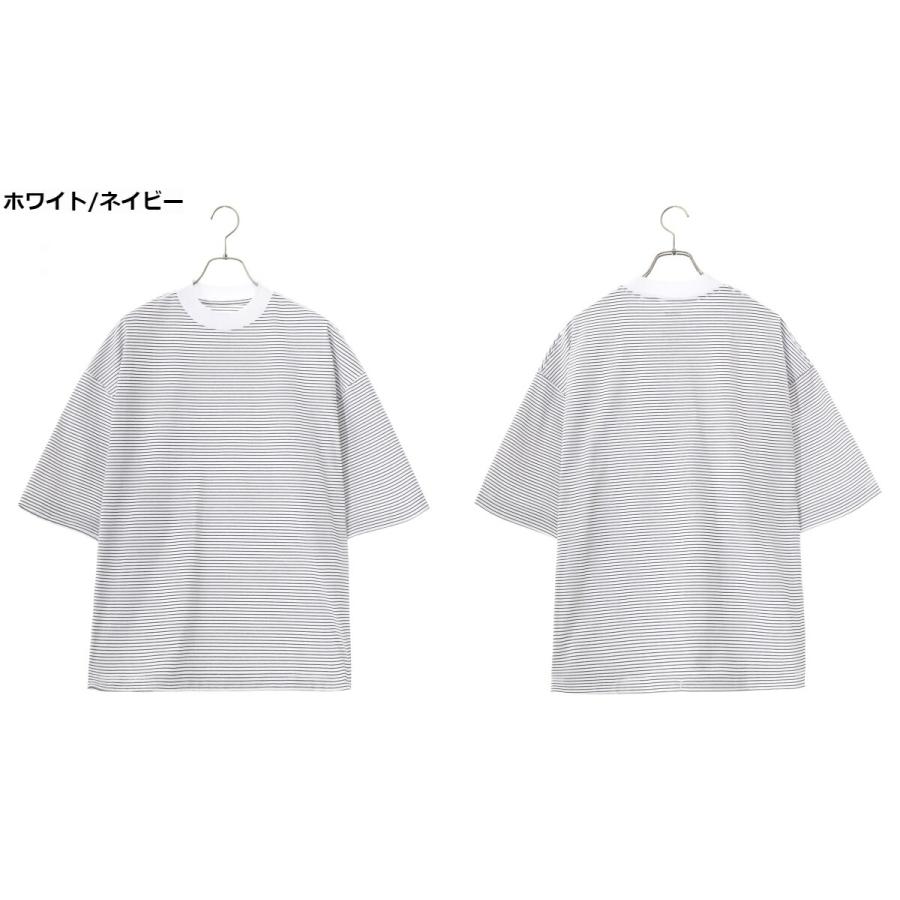 トップス BALLOON BORDER SHORT SLEEVE T-SHIRT is-ness / イズネス： BALLOON BORDER SHORT SLEEVE T-SHIRT 全3
