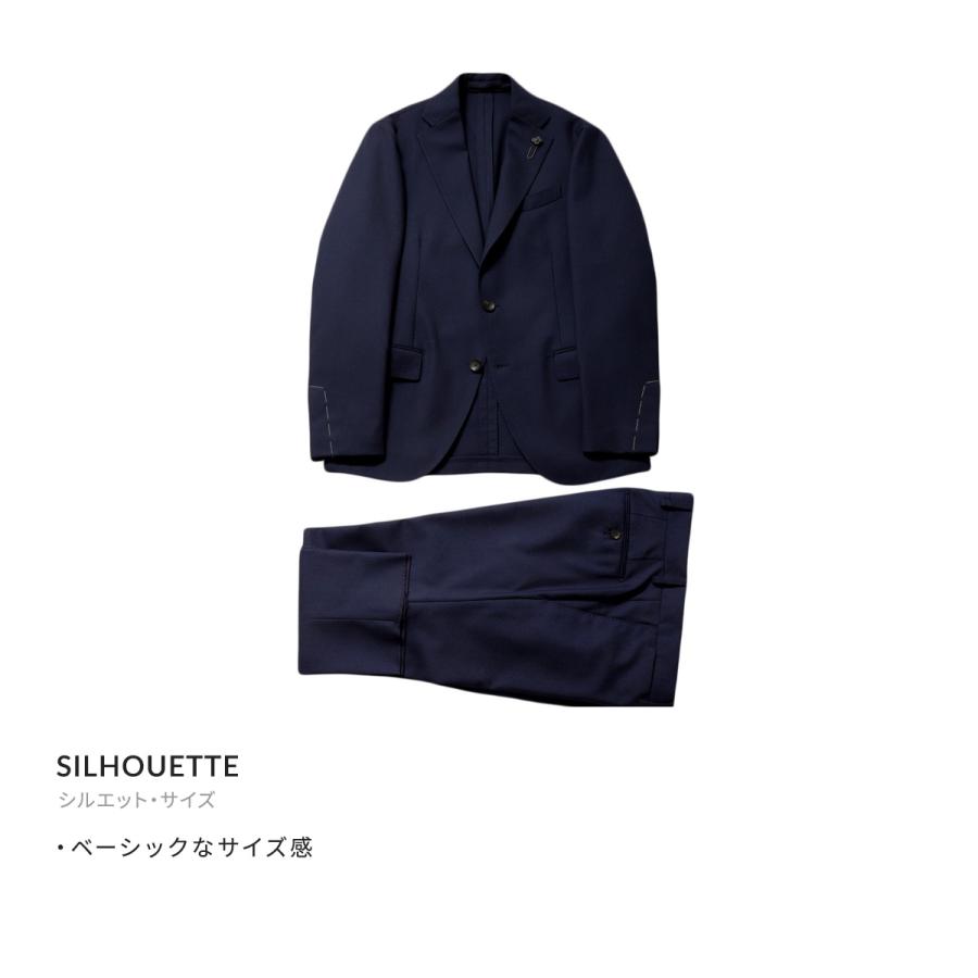 LARDINI / ラルディーニ ： SUITS wool polyester sarge A 3216