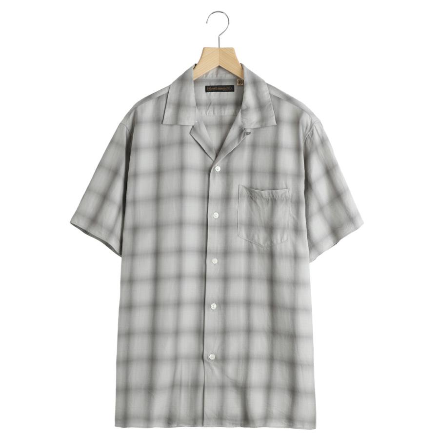 FULL COUNT / フルカウント ： Ombre Check Open Collar S/S Shirt / 全2色 ： 4100-4