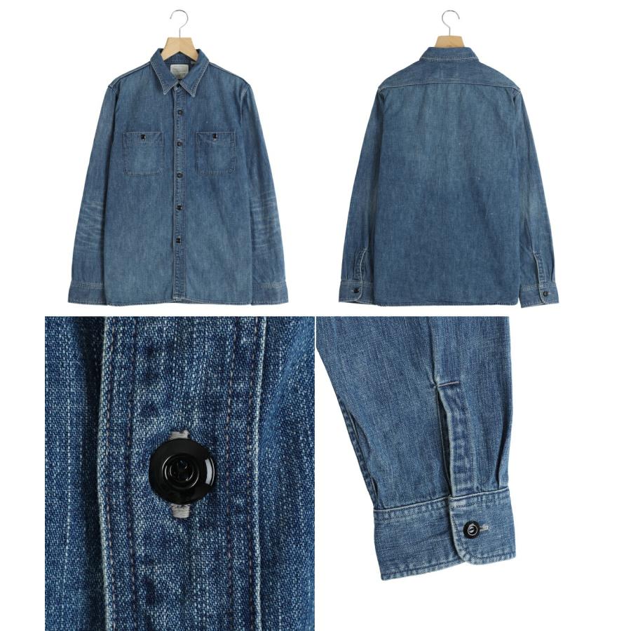 FULL COUNT / フルカウント ： DENIM WORK SHIRTS HA 4890HW-19
