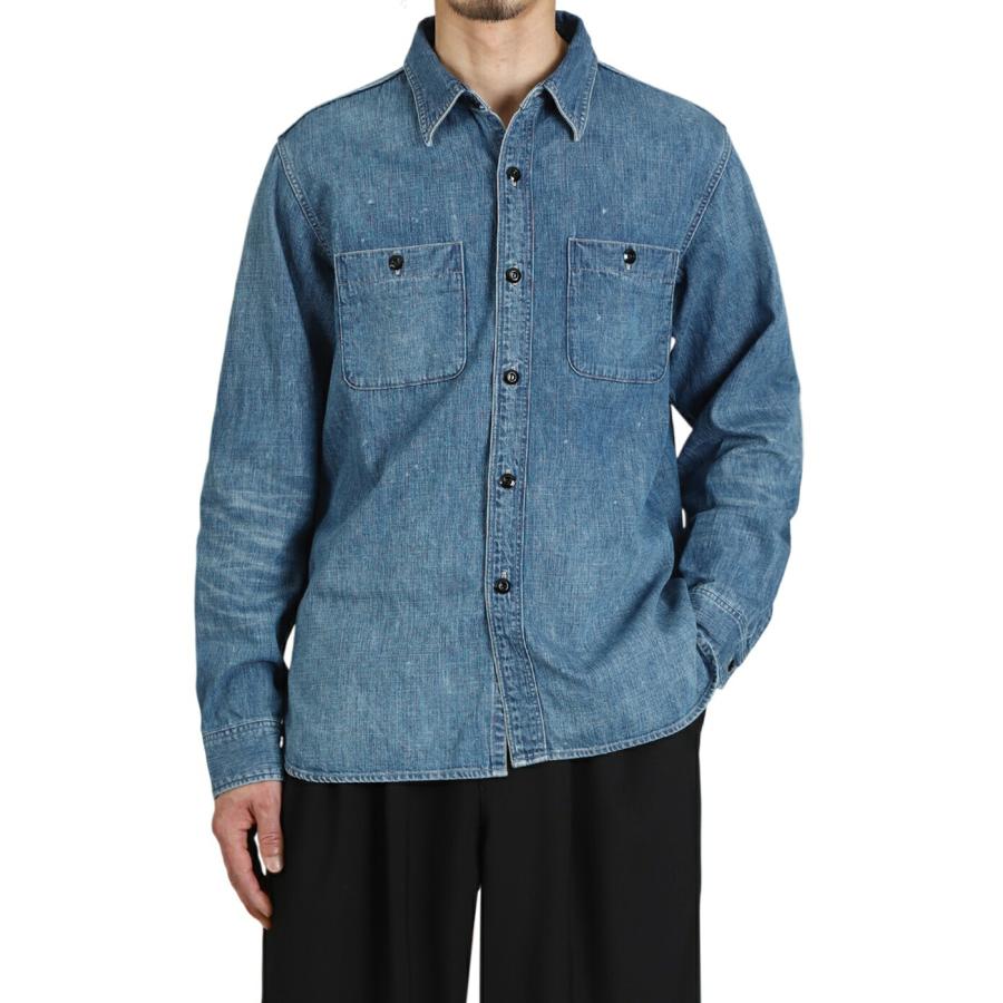 FULL COUNT / フルカウント ： DENIM WORK SHIRTS HA 4890HW-19
