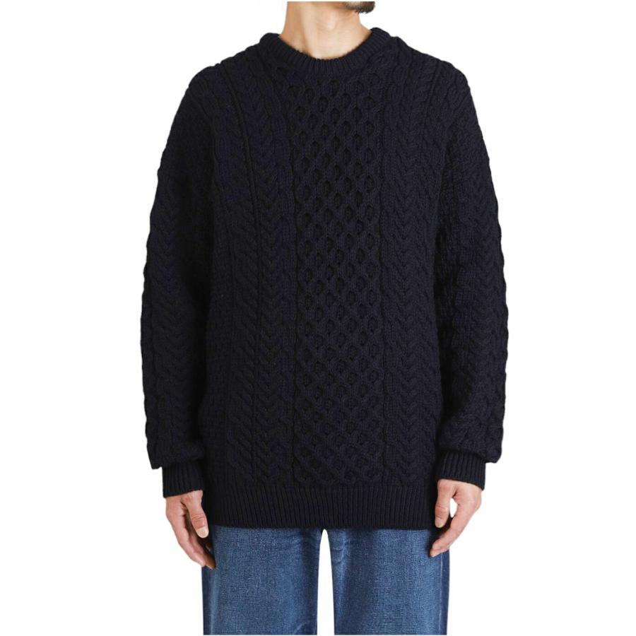 【10%OFF】INVERALLAN / インバーアラン ： Crew Neck Traditional Aran Sweater ： 517001 | INVERALLAN | 03
