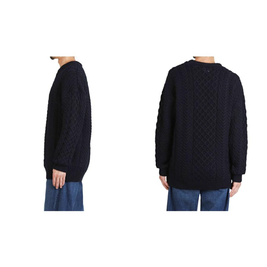 【10%OFF】INVERALLAN / インバーアラン ： Crew Neck Traditional Aran Sweater ： 517001 | INVERALLAN | 04