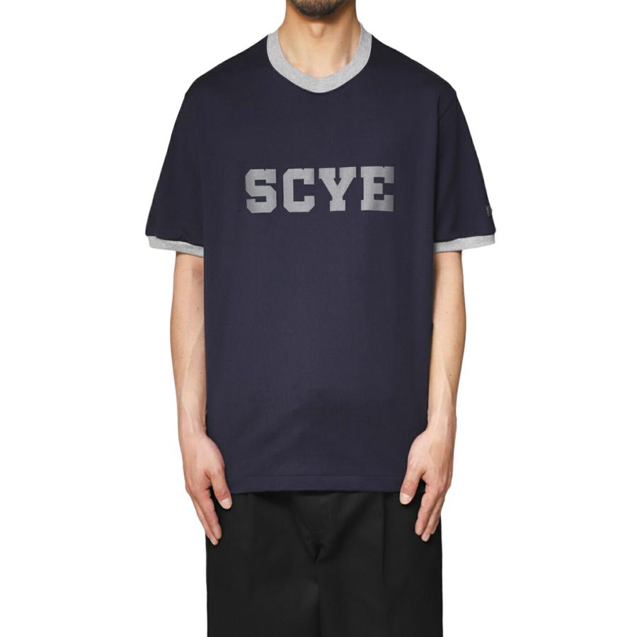 Scye / サイ ベーシックス ： Logo-Printed T-Shirt / 全2色 ： 5724-21702｜arknets｜03