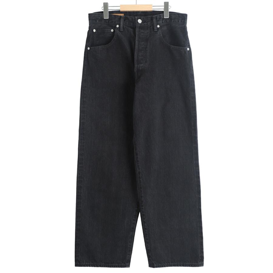 Scye（サイ） ベーシックス ： Selvage Black Denim Baggy Jeans