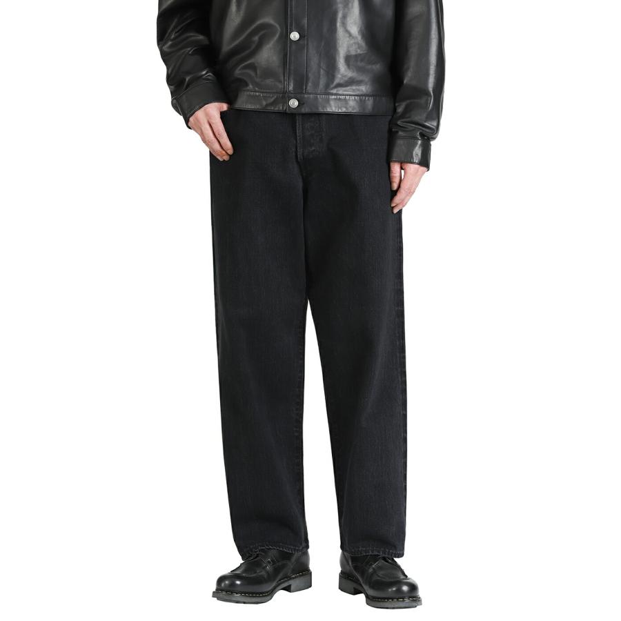 Scye（サイ） ベーシックス ： Selvage Black Denim Baggy Jeans