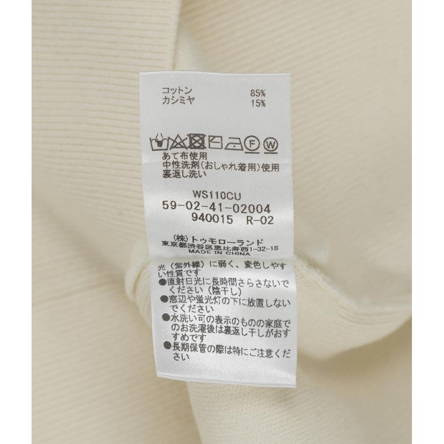 CABaN（キャバン） ： コットン カシミヤ ポケット クルーネック