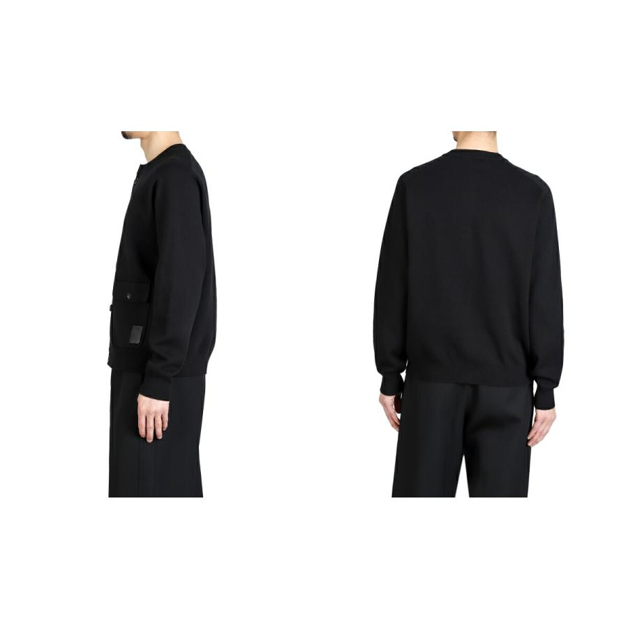 【美品】CABaN ギャバン カシミヤ フラップポケットクルーネックカーディガン CABaN（キャバン） ： コットンカシミヤ フラップポケットニット