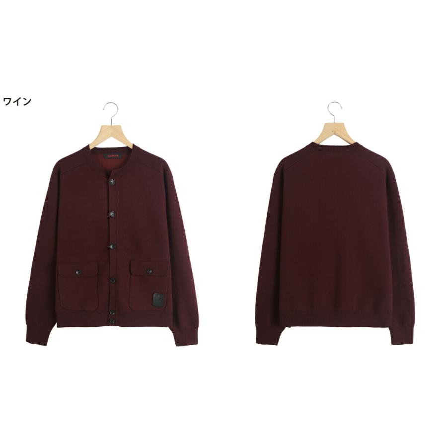 CABaN（キャバン） ： コットンカシミヤ フラップポケットニット