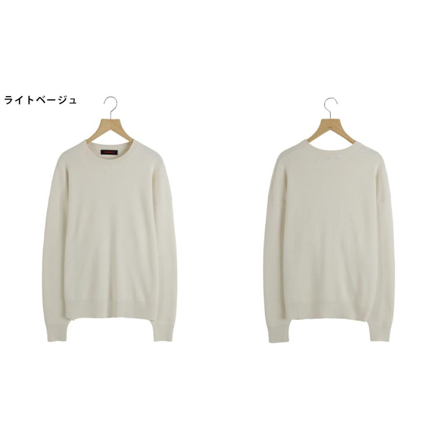 CABaN（キャバン） ： コットンカシミヤ クルーネックプルオーバー