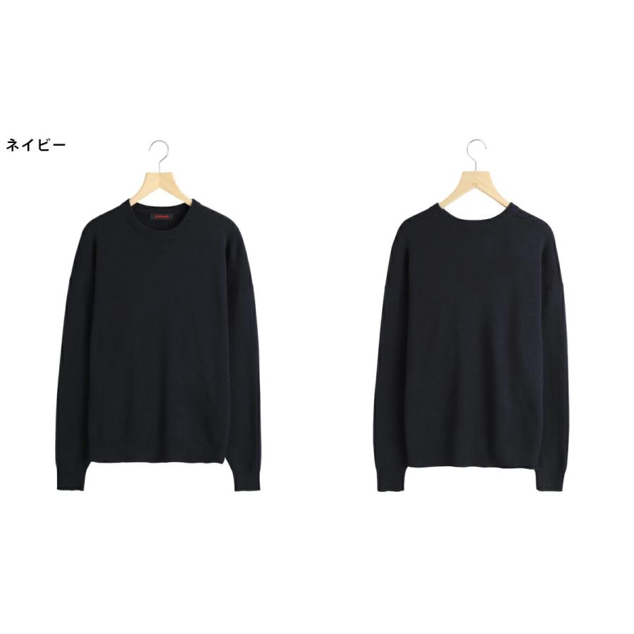 CABaN（キャバン） ： コットンカシミヤ クルーネックプルオーバー