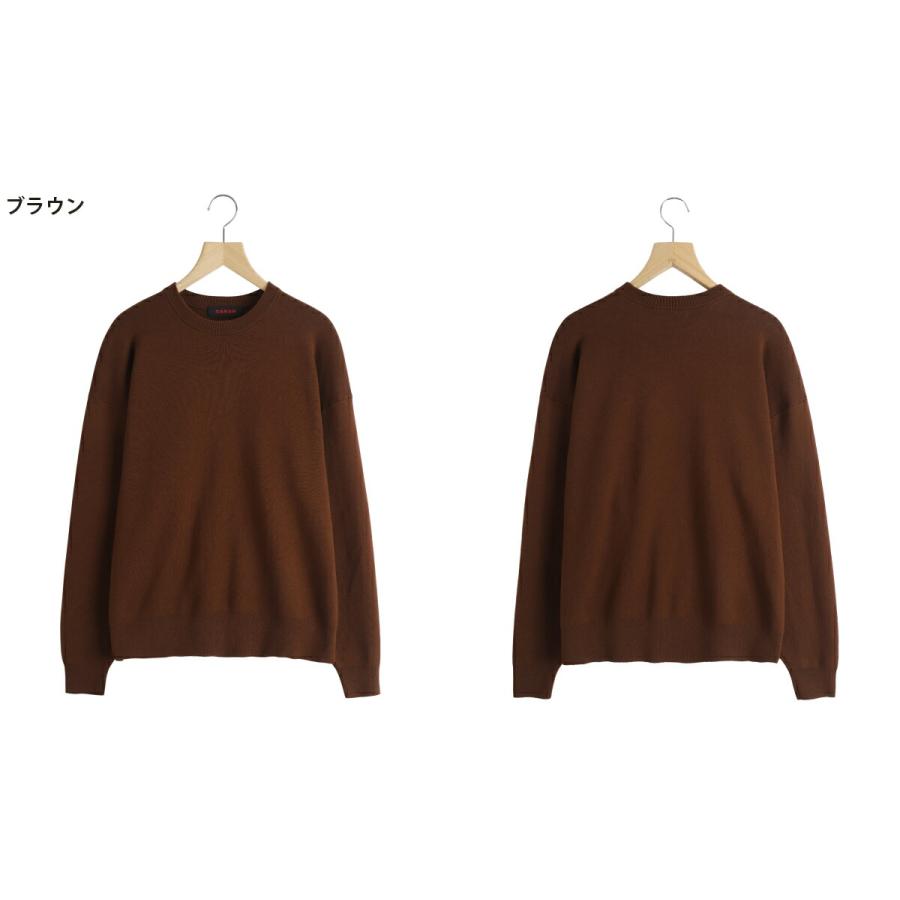 CABaN（キャバン） ： コットンカシミヤ クルーネックプルオーバー