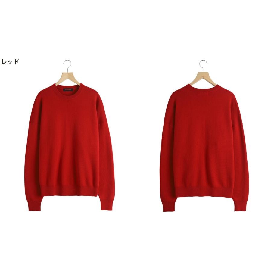 CABaN（キャバン） ： コットンカシミヤ クルーネックプルオーバー