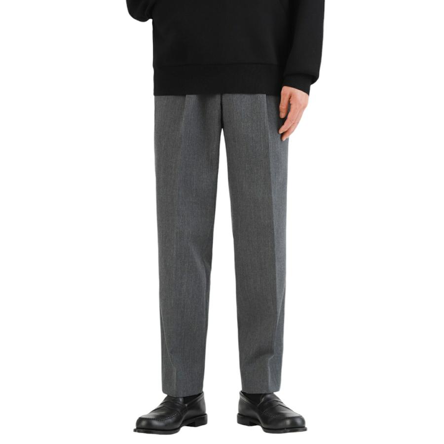 CABaN（キャバン） ： ウールギャバジン 1タックテーパードパンツ