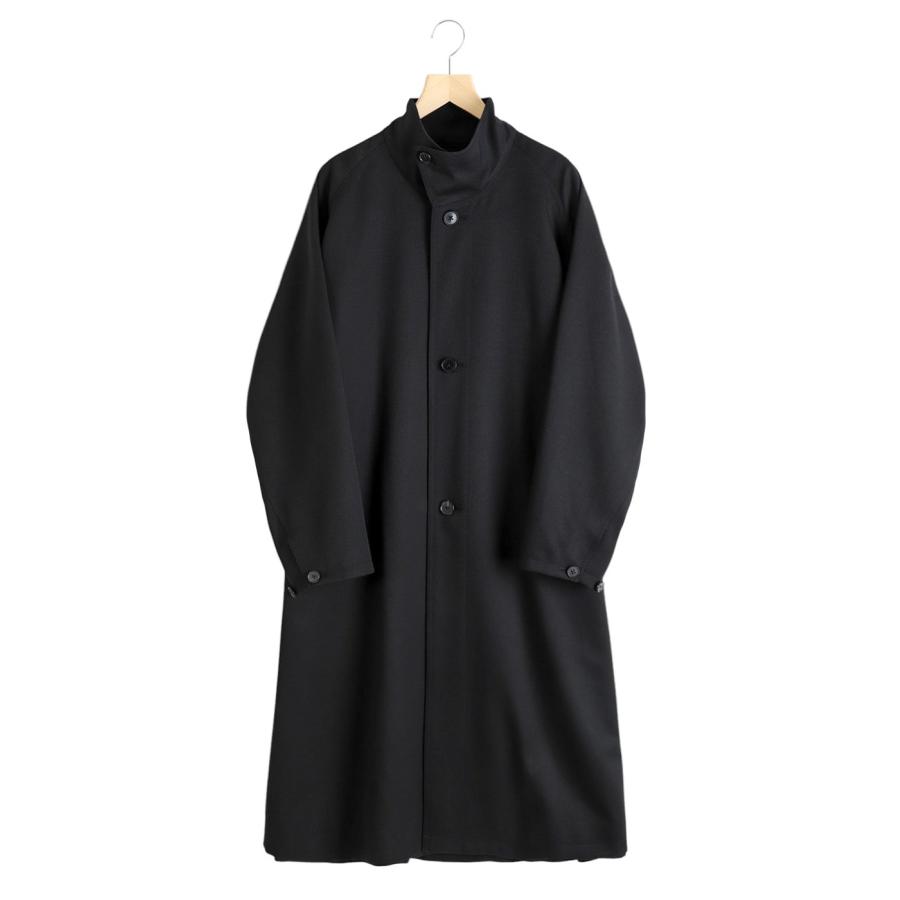 CABaN（キャバン） ： ウールギャバジン スタンドカラーコート / 全2色