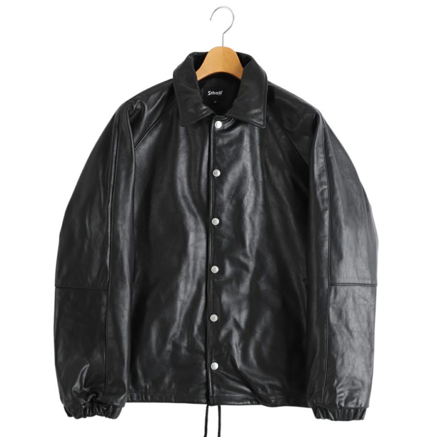 SCHOTT（ショット） ： LEATHER COACH JACKET ： 782-5950054