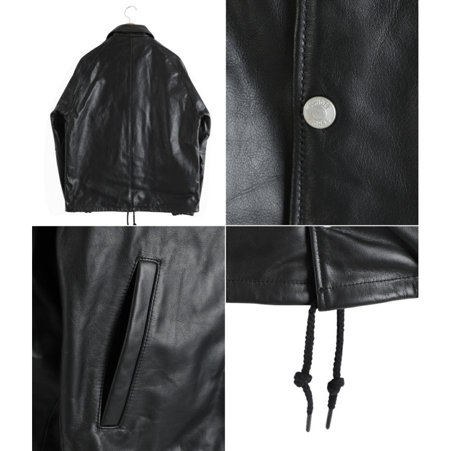 SCHOTT（ショット） ： LEATHER COACH JACKET ： 782-5950054