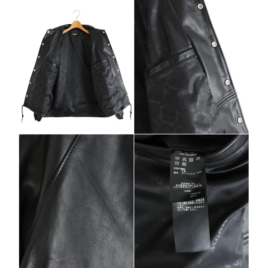 Schott / ショット ： LEATHER COACH JACKET ： 782-5950054の画像