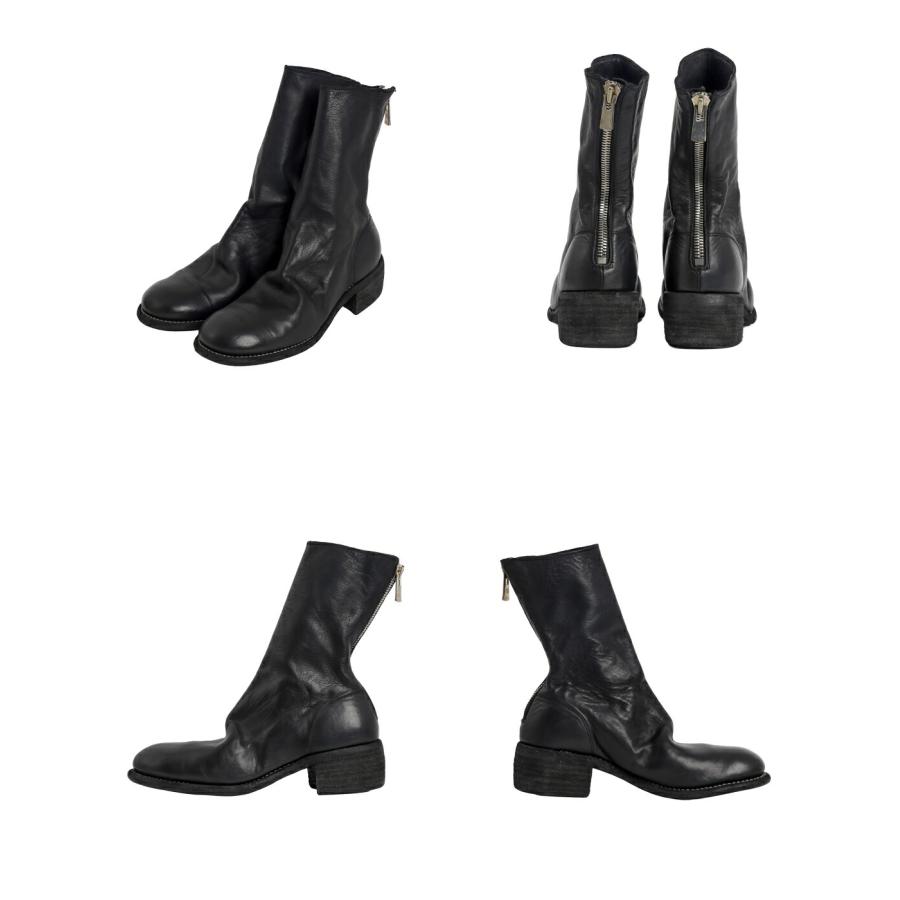 GUIDI（グイディ） ： [レディース]BACK ZIP MID BOOTS -SOFT HORSE