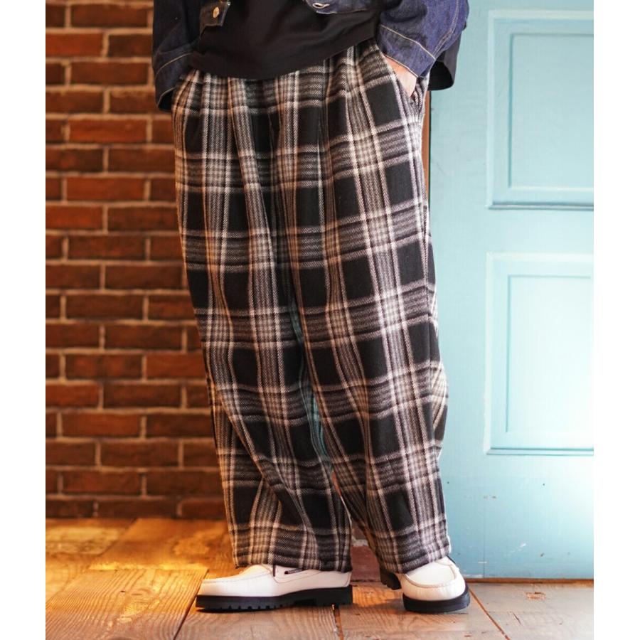 TIGHTBOOTH プレイドフランネルバギースラックス