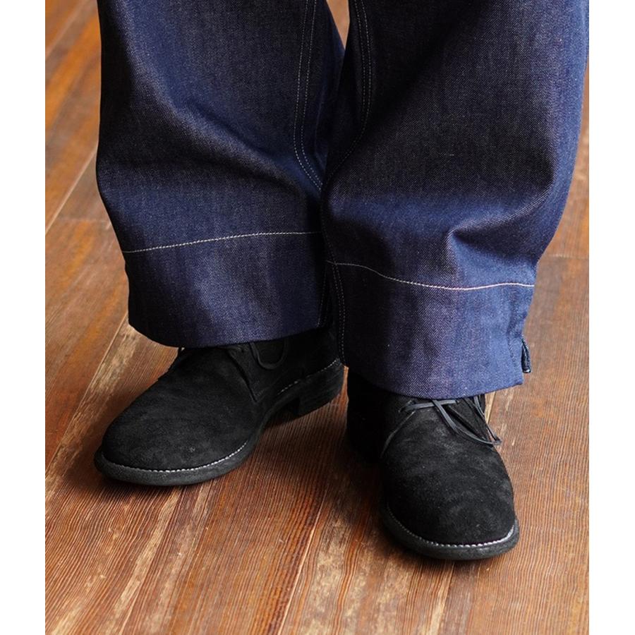 GUIDI / グイディ ： LACED UP AND BACK ZIP BOOTS REVERSE