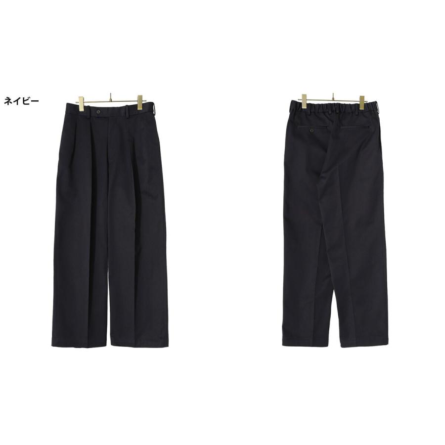 DOUBLE PLEATED TROUSER 【A23A-01PT01C】 markaware（マーカウェア） ： DOUBLE PLEATED TROUSERS / 全2色