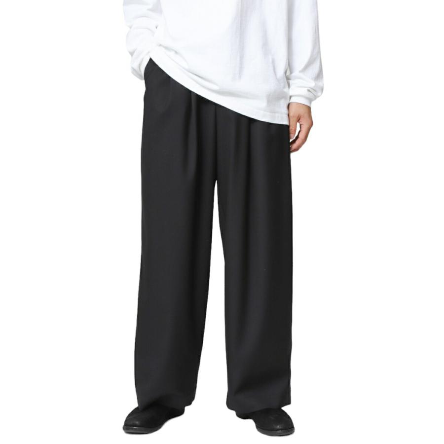markaware（マーカウェア） ： TRIPLE PLEATED EASY TROUSERS / 全2色