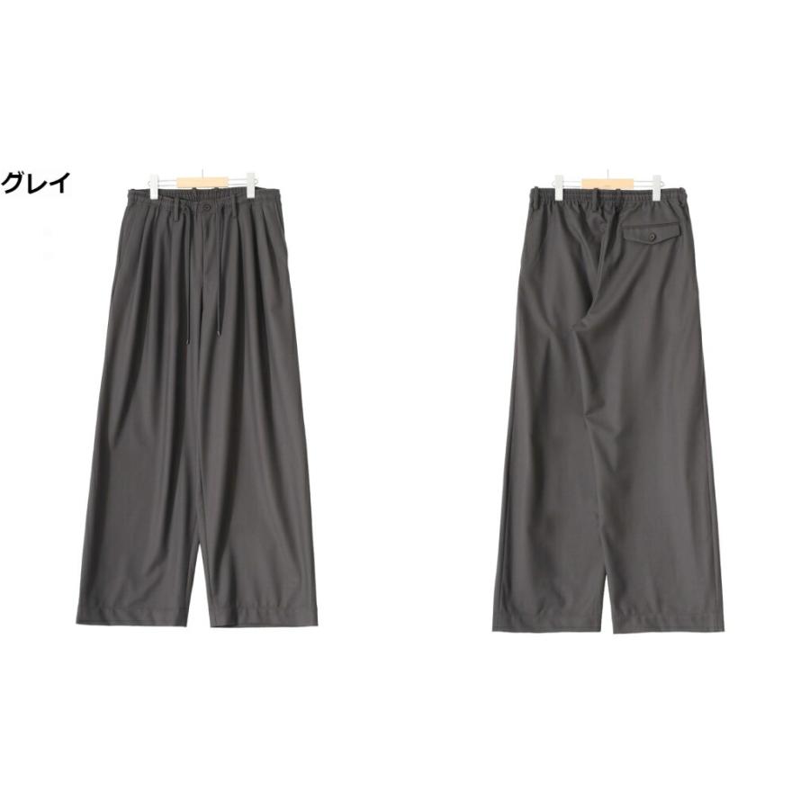 markaware（マーカウェア） ： TRIPLE PLEATED EASY TROUSERS / 全2色