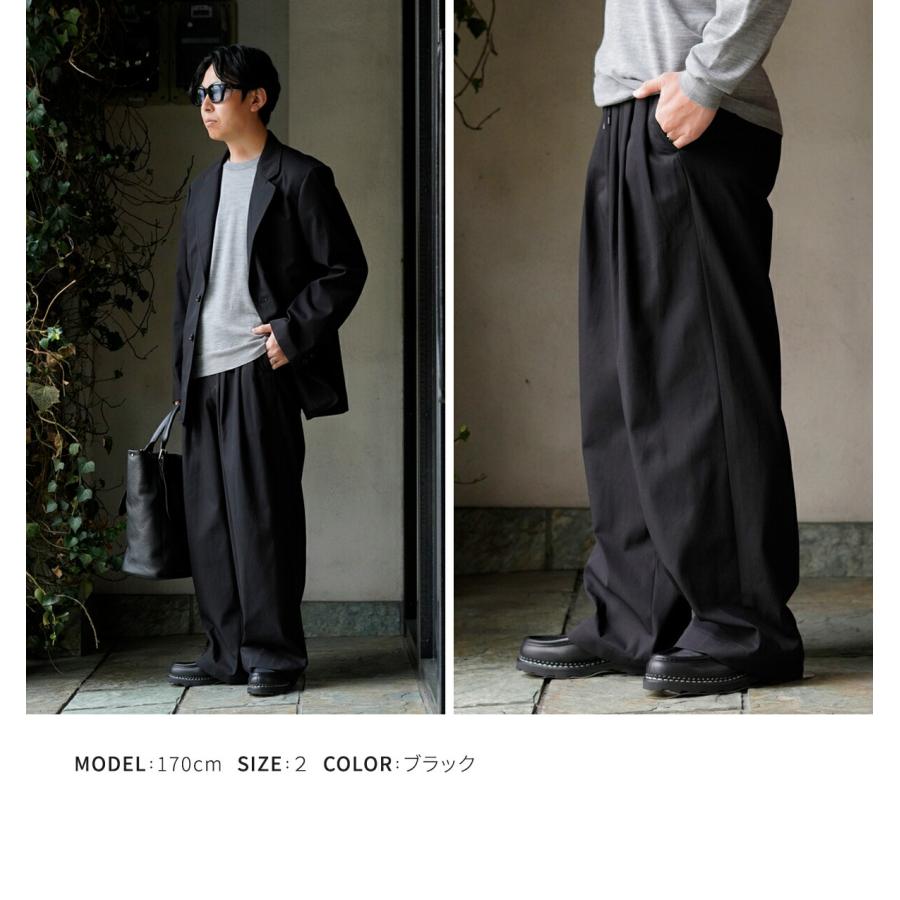 MARKAWARE / マーカウェア： TRIPLE PLEATED EASY TROUSERS / 全2色 ： A25A05PT03Cの画像