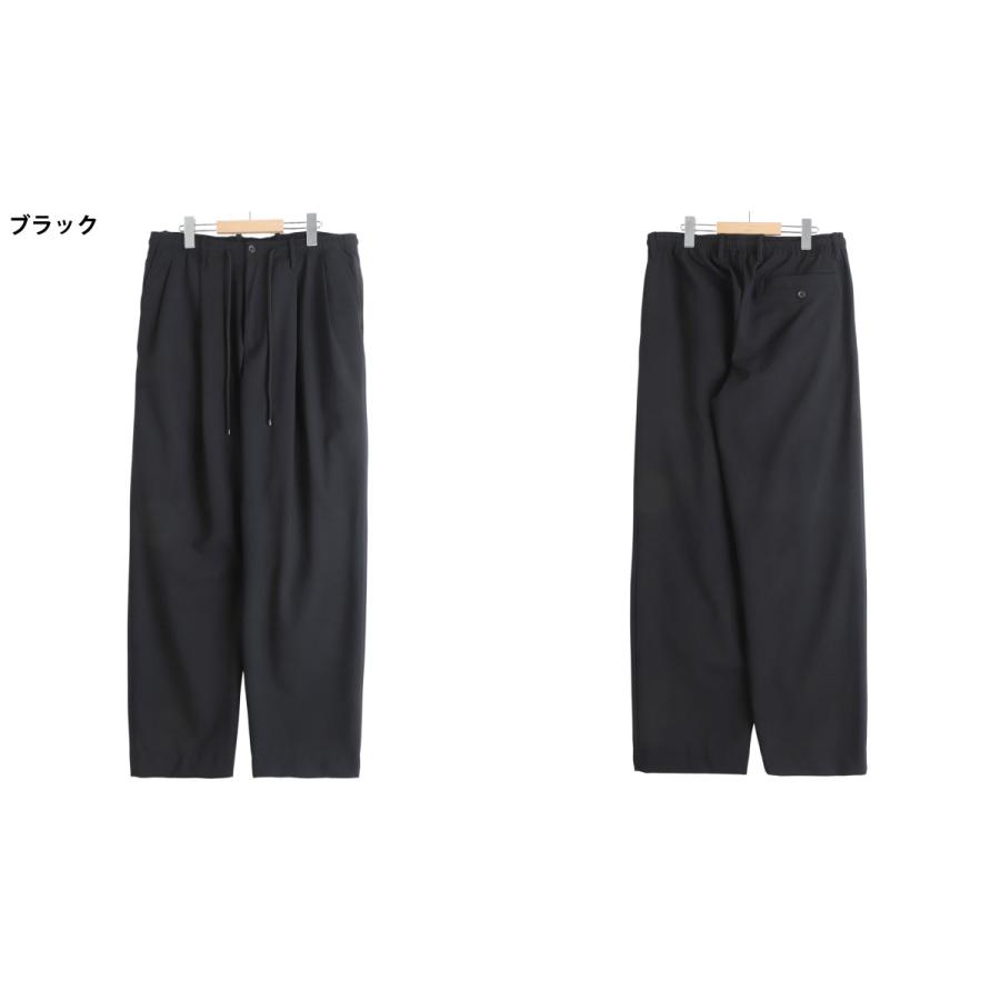 markaware（マーカウェア） ： DOUBLE PLEATED EASY TROUSERS -ORGANIC