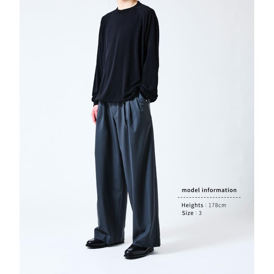 markaware（マーカウェア） ： TRIPLE PLEATED WIDE TROUSERS -ORGANIC