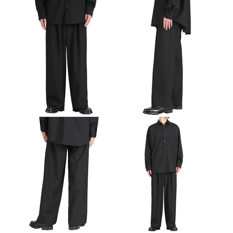 MARKAWARE / マーカウェア ： TRIPLE PLEATED WIDE TROUSERS -ORGANIC WOOL 2/80 TROPICAL- / 全2色 ： A26A15PT03Cの画像