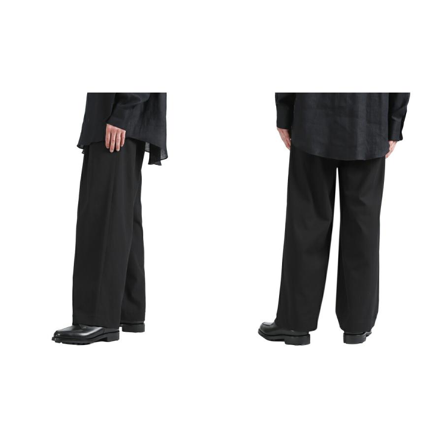 MARKAWARE / マーカウェア ： TRIPLE PLEATED EASY TROUSERS -ORGANIC COTTON VOILE YARN TWILL- / 全2色 ： A26A16PT02Cの画像