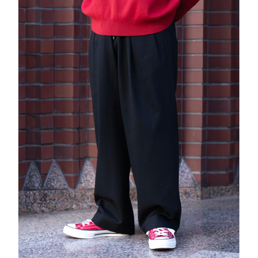 markaware（マーカウェア） ： DOUBLE PLEATED EASY TROUSERS ORGANIC