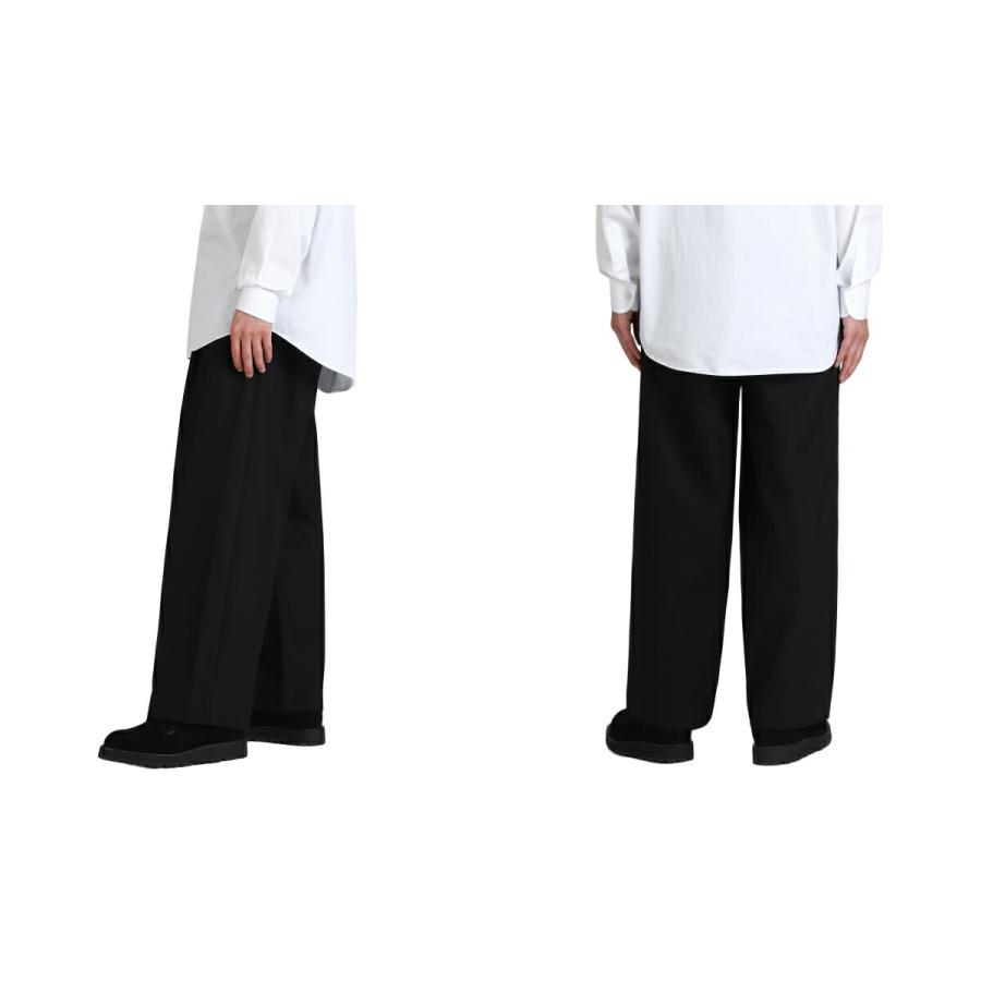 markaware（マーカウェア） ： TRIPLE PLEATED WIDE TROUSERS ORGANIC