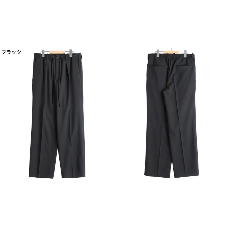 MARKAWARE / マーカウェア ： ONE TUCK TAPERED EASY PANTS -ORGANIC WOOL 2/80 TROPICAL- / 全2色 ： A26B04PT01Cの画像