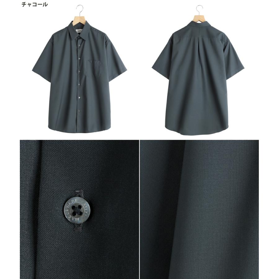 MARKAWARE / マーカウェア ： COMFORT FIT S/S SHIRT ORGANIC WOOL 2/80 TROPICAL / 全3色 ： A26B04SH01Bの画像
