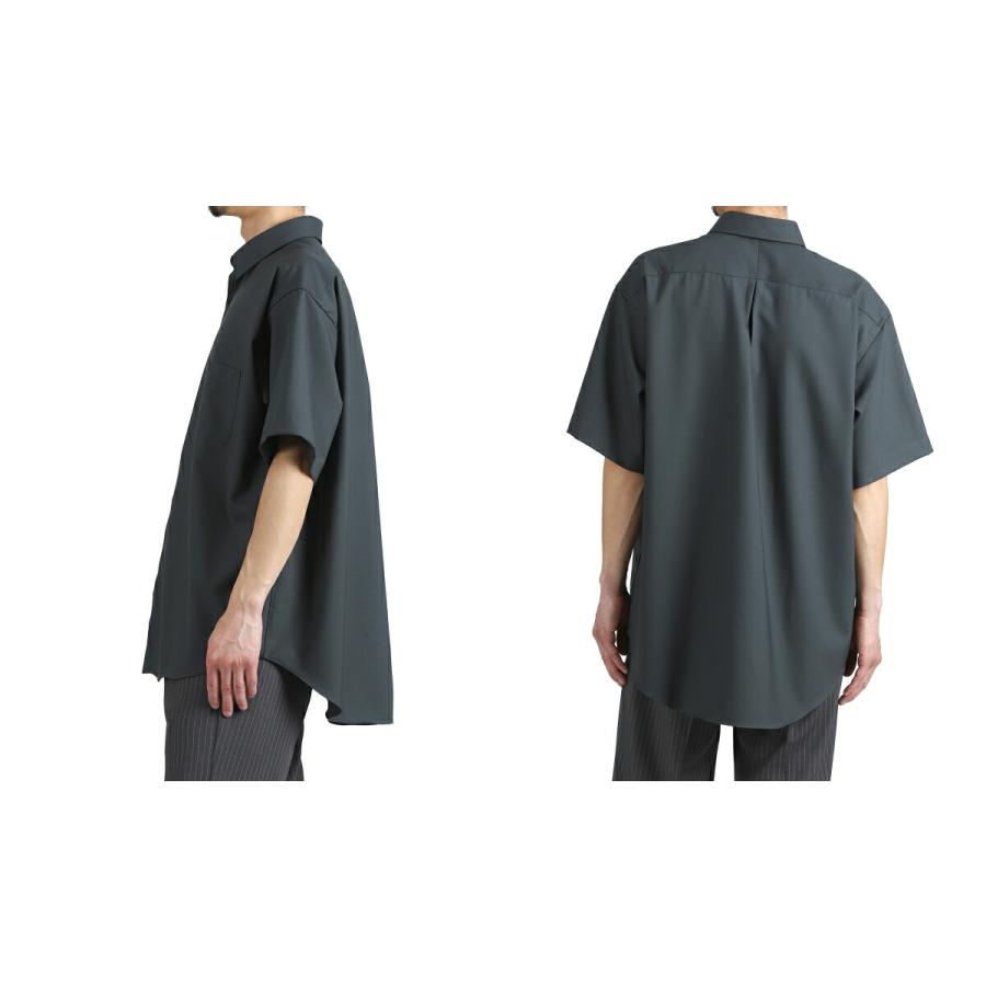 MARKAWARE / マーカウェア ： COMFORT FIT S/S SHIRT ORGANIC WOOL 2/80 TROPICAL / 全3色 ： A26B04SH01Bの画像