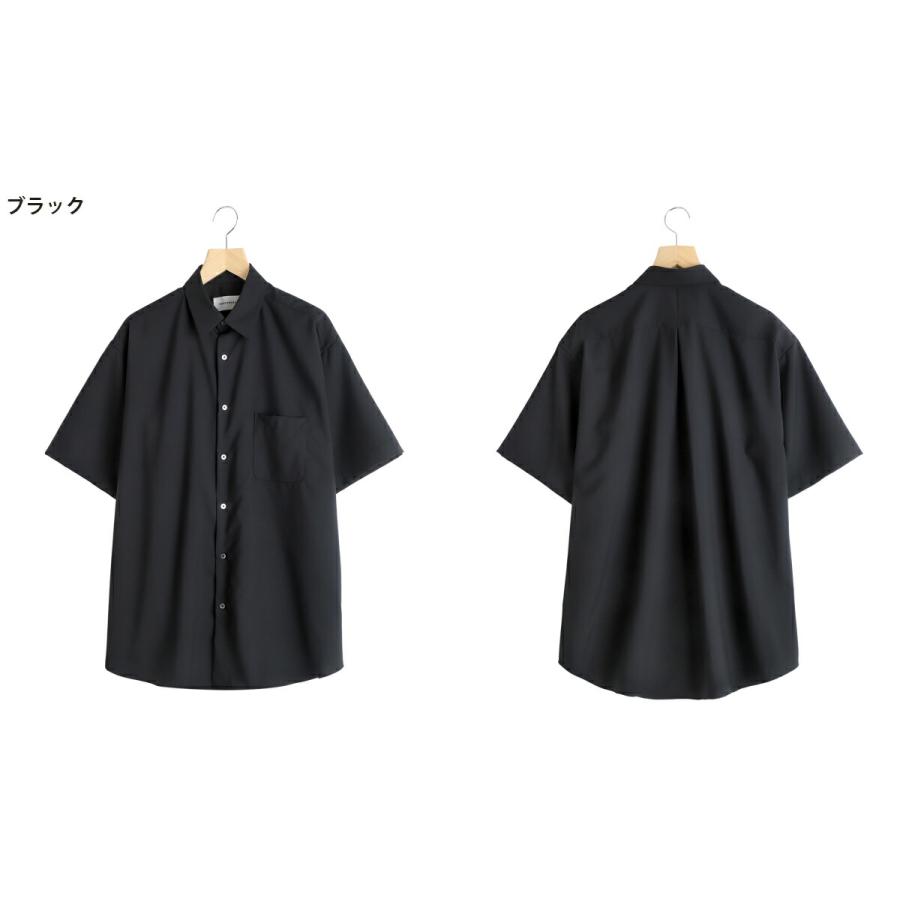 MARKAWARE / マーカウェア ： COMFORT FIT S/S SHIRT ORGANIC WOOL 2/80 TROPICAL / 全3色 ： A26B04SH01Bの画像