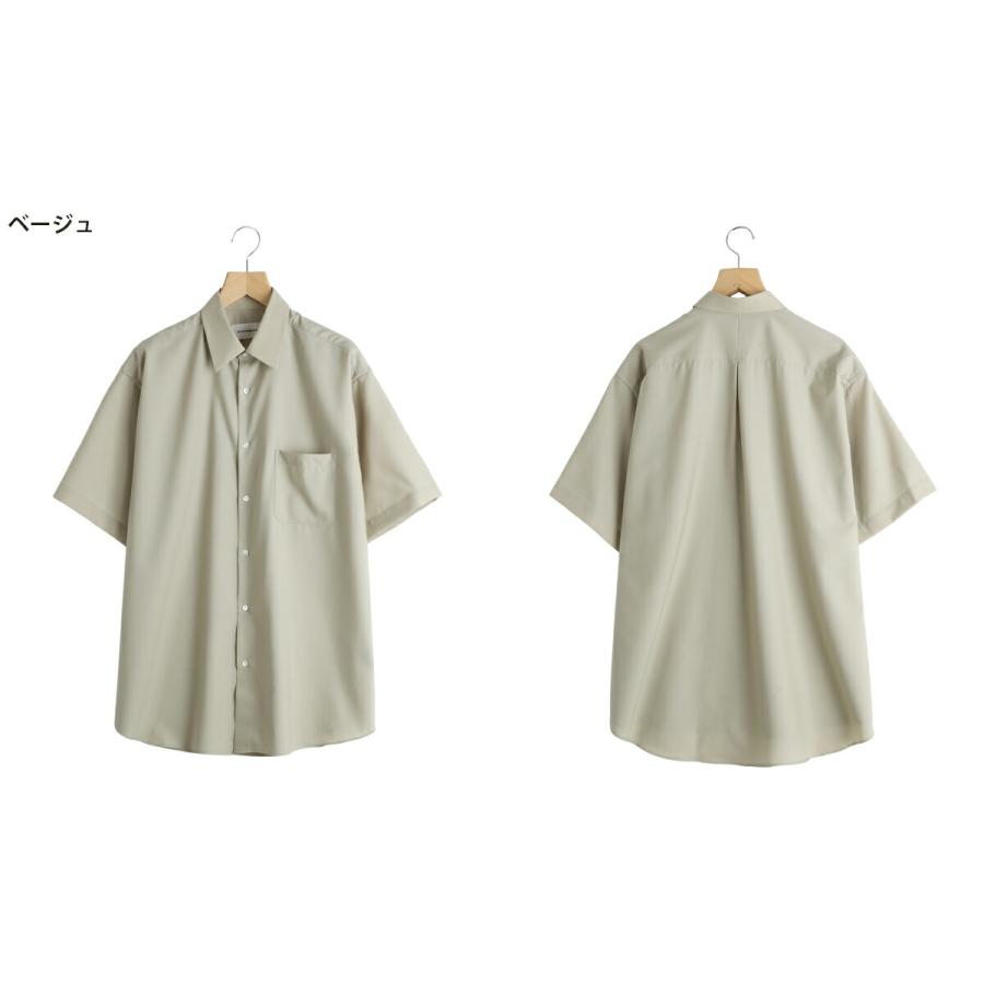 MARKAWARE / マーカウェア ： COMFORT FIT S/S SHIRT ORGANIC WOOL 2/80 TROPICAL / 全3色 ： A26B04SH01Bの画像