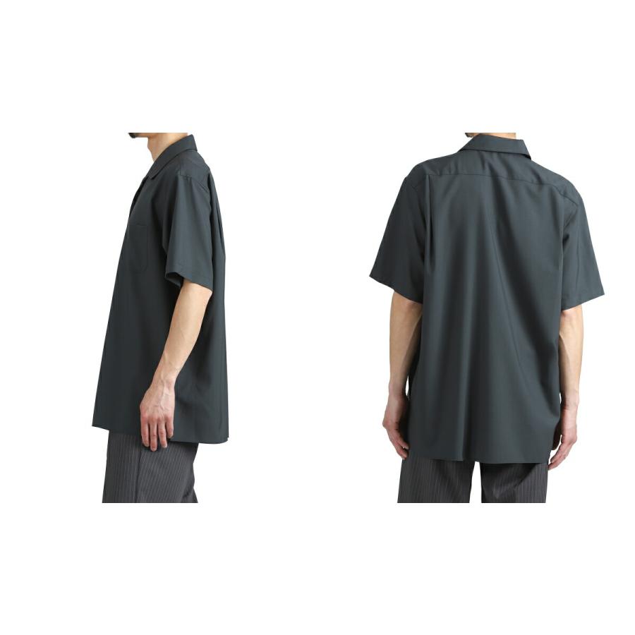 MARKAWARE / マーカウェア ：  ITALIAN OPEN COLLAR S/S SHIRT ORGANIC WOOL 2/80 TROPICAL / 全3色 ： A26B04SH02Bの画像