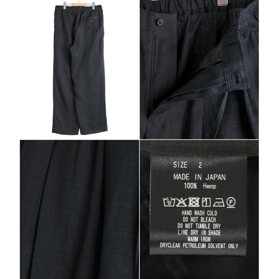 MARKAWARE / マーカウェア ： DOUBLE PLEATED EASY TROUSERS HEMP SHIRTING ： A26B05PT01Cの画像