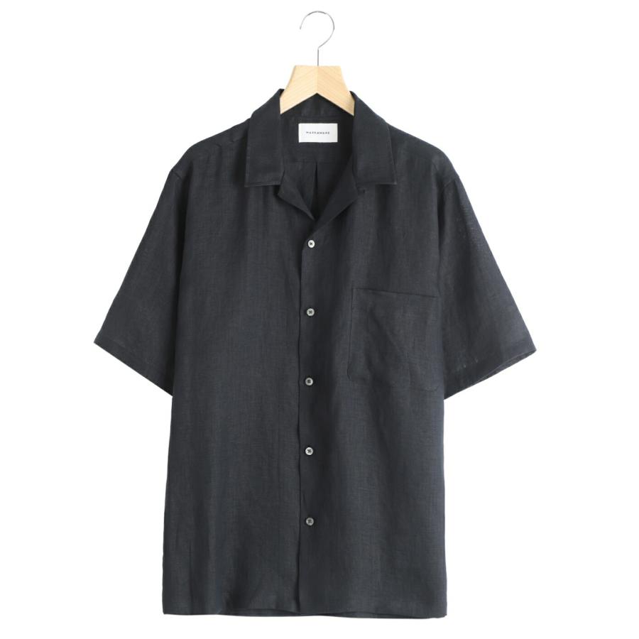 markaware（マーカウェア） ： NEW OPEN COLLAR S/S SHIRT HEMP