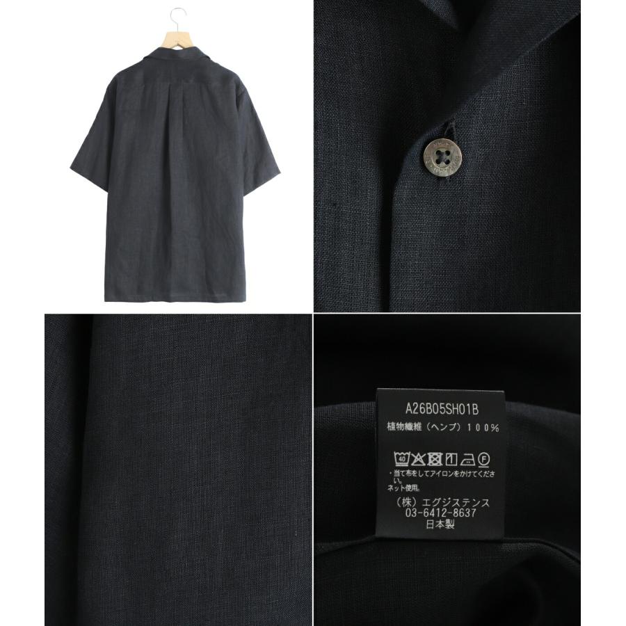 markaware（マーカウェア） ： NEW OPEN COLLAR S/S SHIRT HEMP