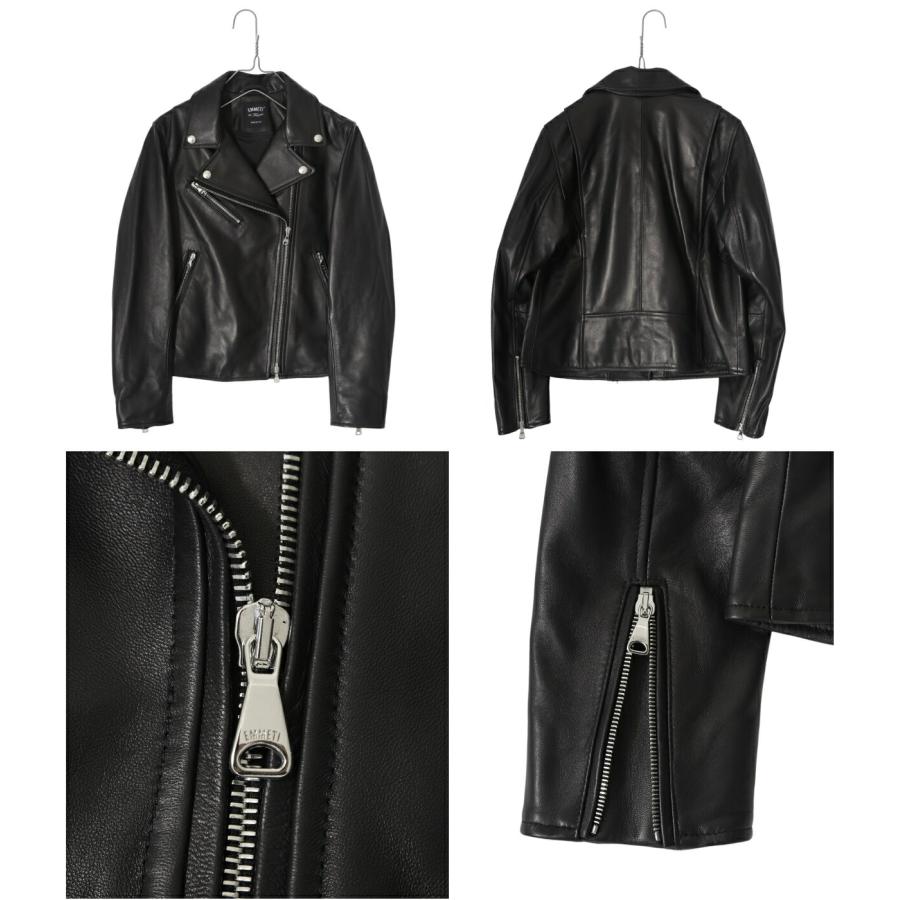 ジャケット・アウター EMMETI BIKER JACKET IN LAMBSKIN NAPPA EMMETI（エンメティ） 【25%OFF】EMMETI / エンメティ ： 【レディース