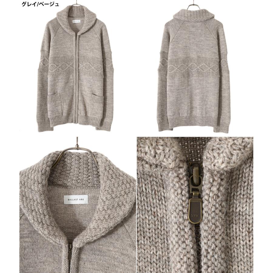 BALLAST ARK / バラストアーク ： BRITISH WOOL CARDIGAN / 全3色 ： BA06-K001｜arknets｜09